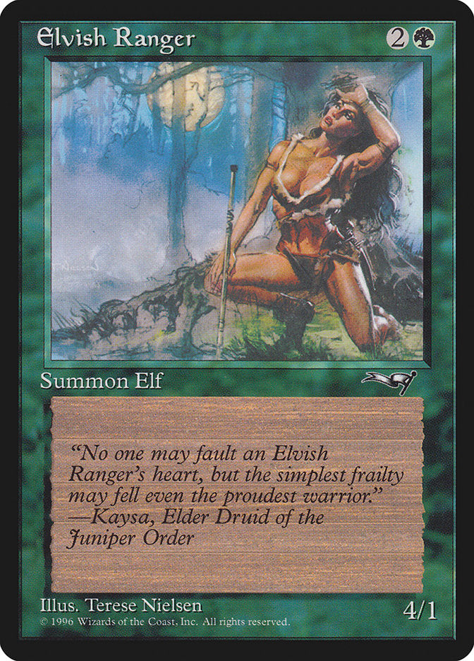 Elvish Ranger (Moon Background) [Alliances] | Yard's Games Ltd