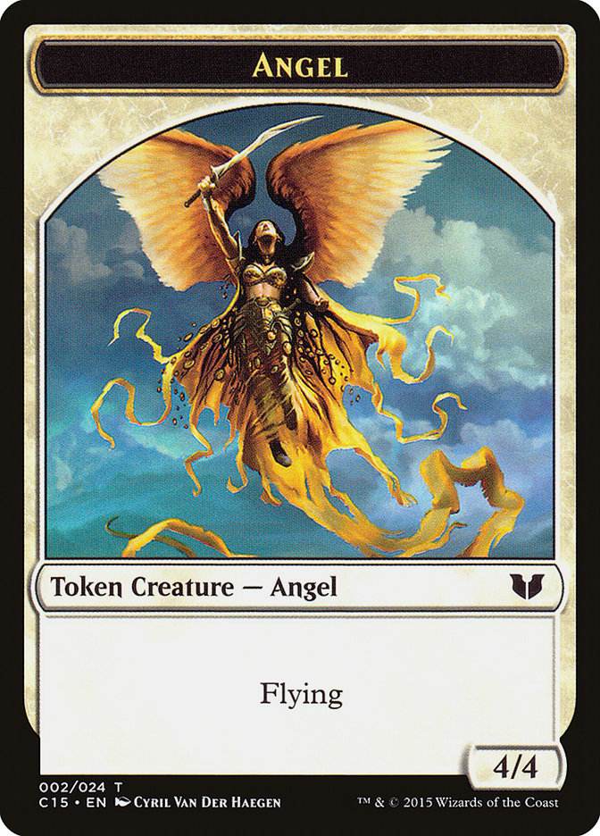 Angel // Knight (005) Double-Sided Token [Commander 2015 Tokens] | Yard's Games Ltd