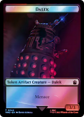 Dalek // Beast Double-Sided Token (Surge Foil) [Doctor Who Tokens] | Yard's Games Ltd
