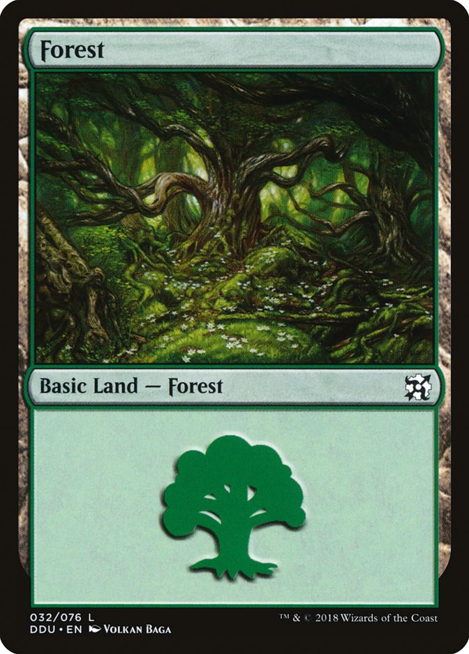 Forest (32) [Duel Decks: Elves vs. Inventors] | Yard's Games Ltd