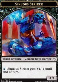 Sinuous Striker // Zombie Double-Sided Token [Hour of Devastation Tokens] | Yard's Games Ltd