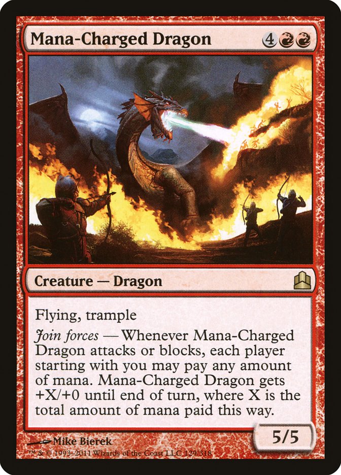 Mana-Charged Dragon [Commander 2011] | Yard's Games Ltd