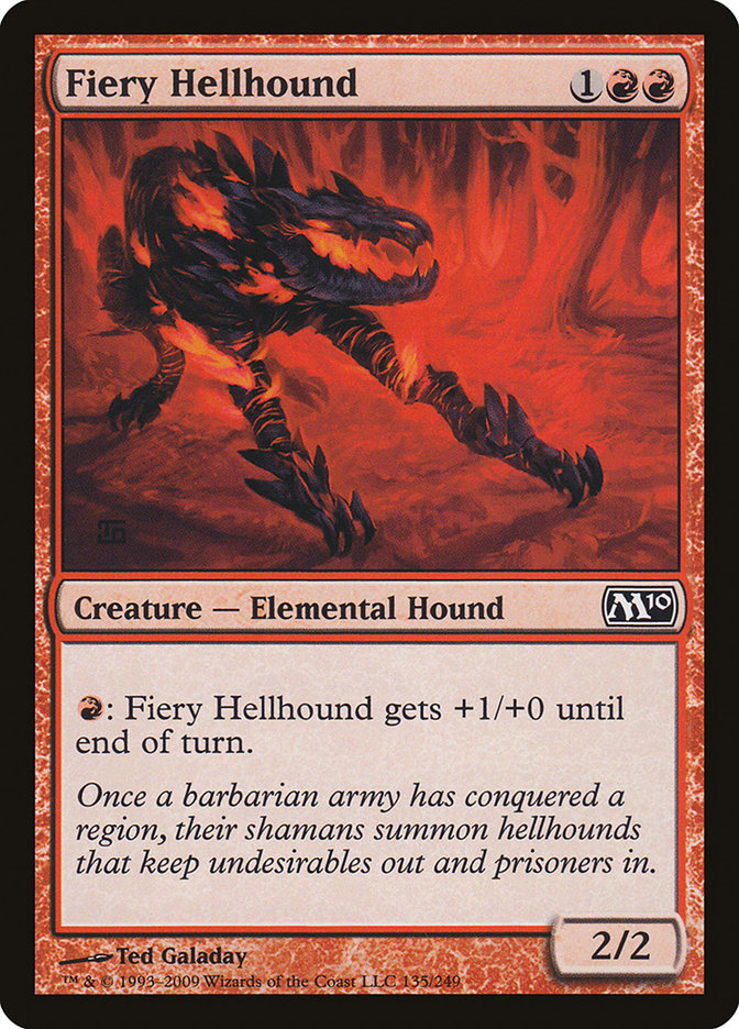 Fiery Hellhound [Magic 2010] | Yard's Games Ltd