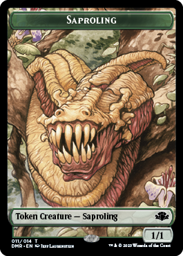 Elephant // Saproling Double-Sided Token [Dominaria Remastered Tokens] | Yard's Games Ltd