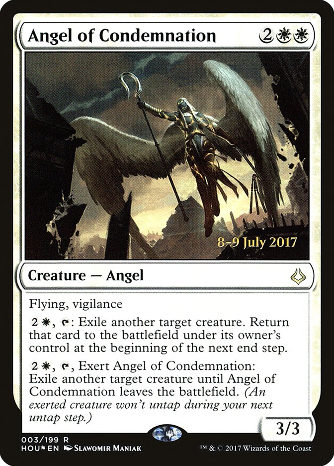 Angel of Condemnation [Hour of Devastation Prerelease Promos] | Yard's Games Ltd