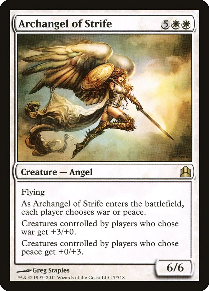 Archangel of Strife [Commander 2011] | Yard's Games Ltd