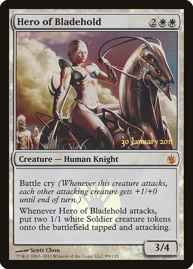 Hero of Bladehold [Mirrodin Besieged Prerelease Promos] | Yard's Games Ltd