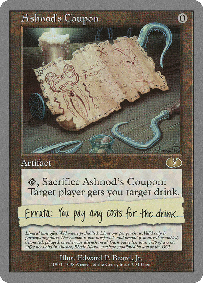 Ashnod's Coupon [Unglued] | Yard's Games Ltd
