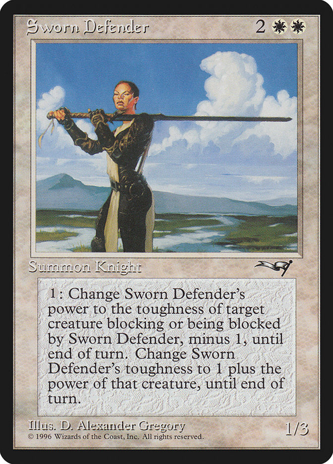 Sworn Defender [Alliances] | Yard's Games Ltd