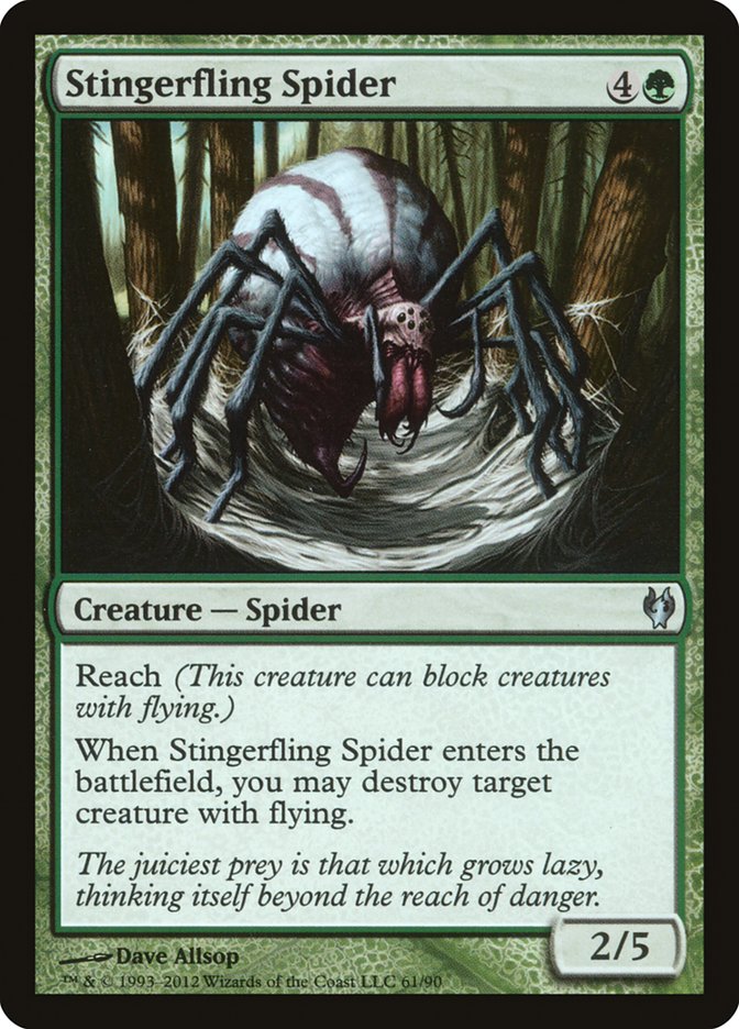 Stingerfling Spider [Duel Decks: Izzet vs. Golgari] | Yard's Games Ltd