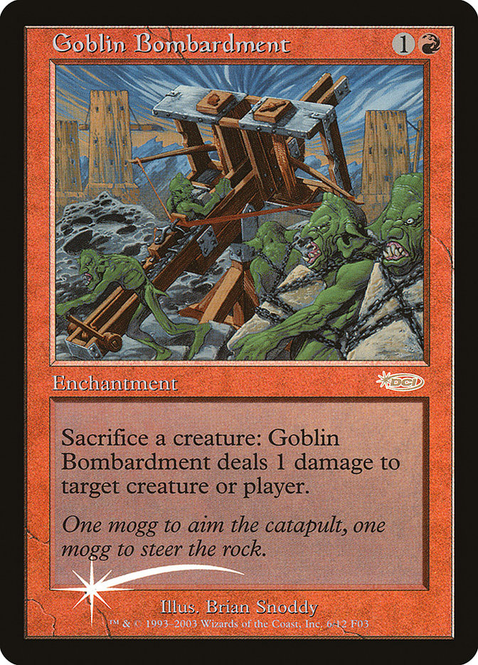 Goblin Bombardment [Friday Night Magic 2003] | Yard's Games Ltd