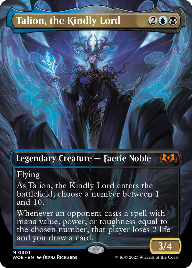 Talion, the Kindly Lord (Borderless Alternate Art) [Wilds of Eldraine] | Yard's Games Ltd