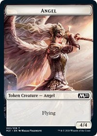 Angel // Cat (011) Double-Sided Token [Core Set 2021 Tokens] | Yard's Games Ltd
