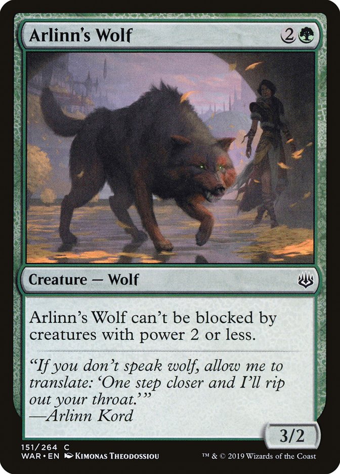 Arlinn's Wolf [War of the Spark] | Yard's Games Ltd
