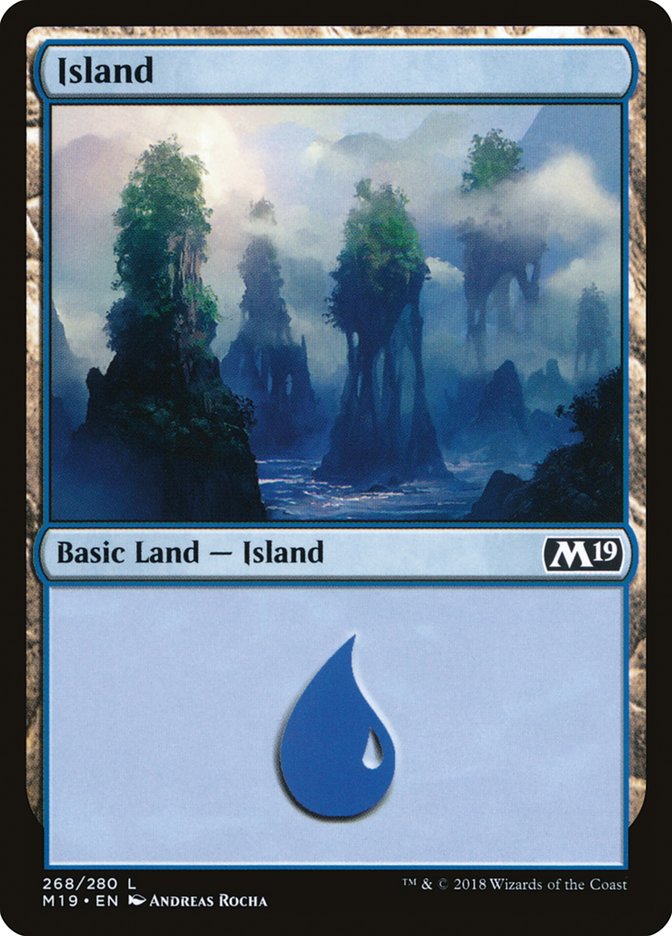 Island (268) [Core Set 2019] | Yard's Games Ltd