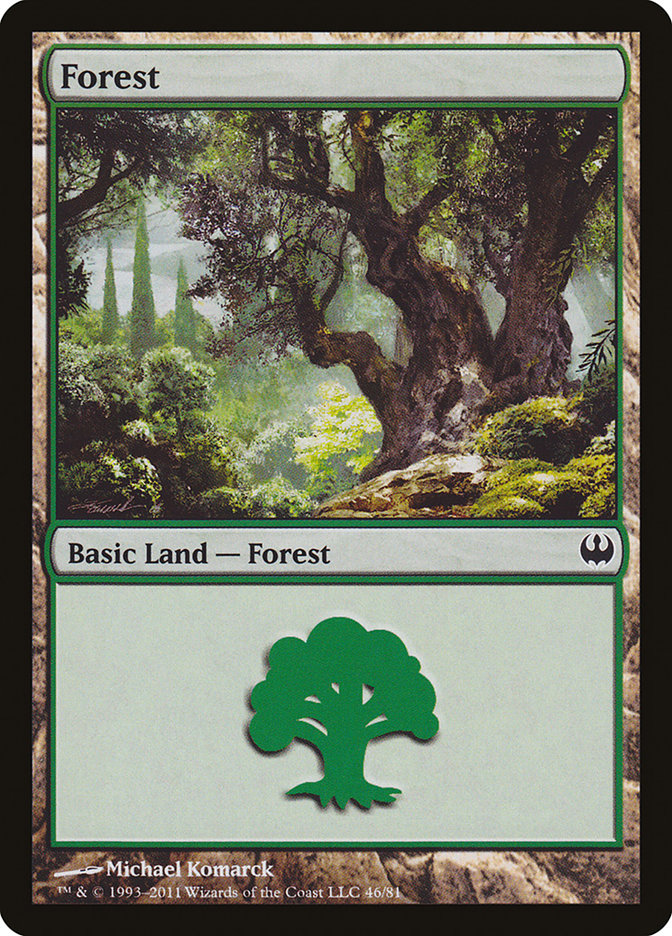 Forest (46) [Duel Decks: Knights vs. Dragons] | Yard's Games Ltd