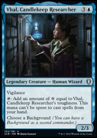 Vhal, Candlekeep Researcher [Commander Legends: Battle for Baldur's Gate] | Yard's Games Ltd
