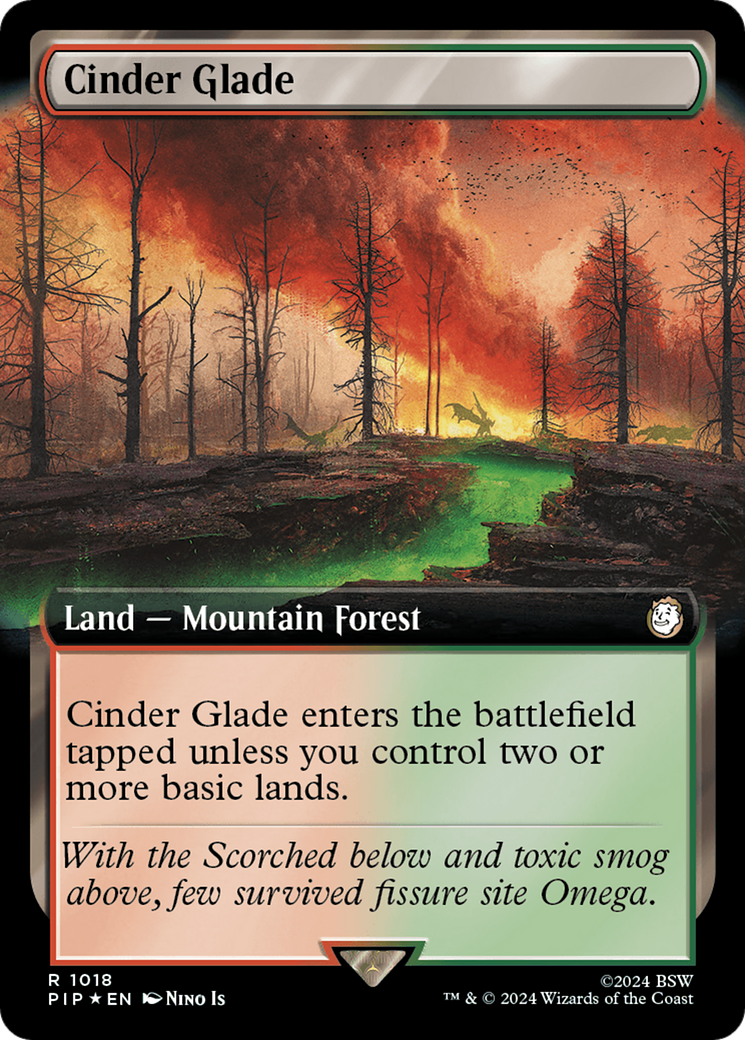 Cinder Glade (Extended Art) (Surge Foil) [Fallout] | Yard's Games Ltd