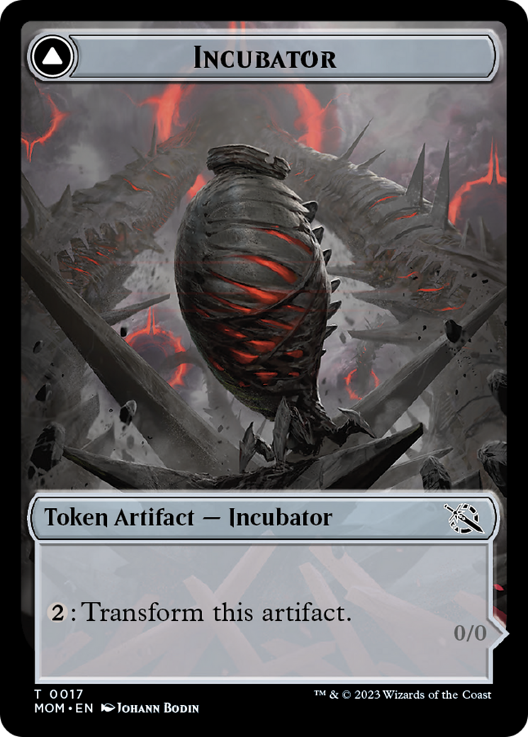 Incubator // Phyrexian (17) Double-Sided Token [March of the Machine Tokens] | Yard's Games Ltd