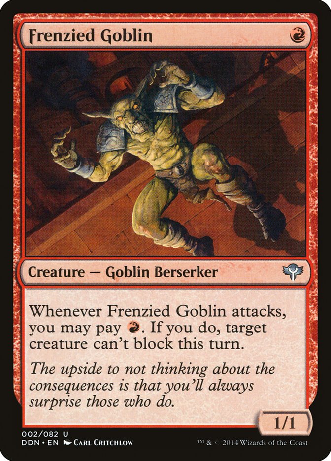 Frenzied Goblin [Duel Decks: Speed vs. Cunning] | Yard's Games Ltd