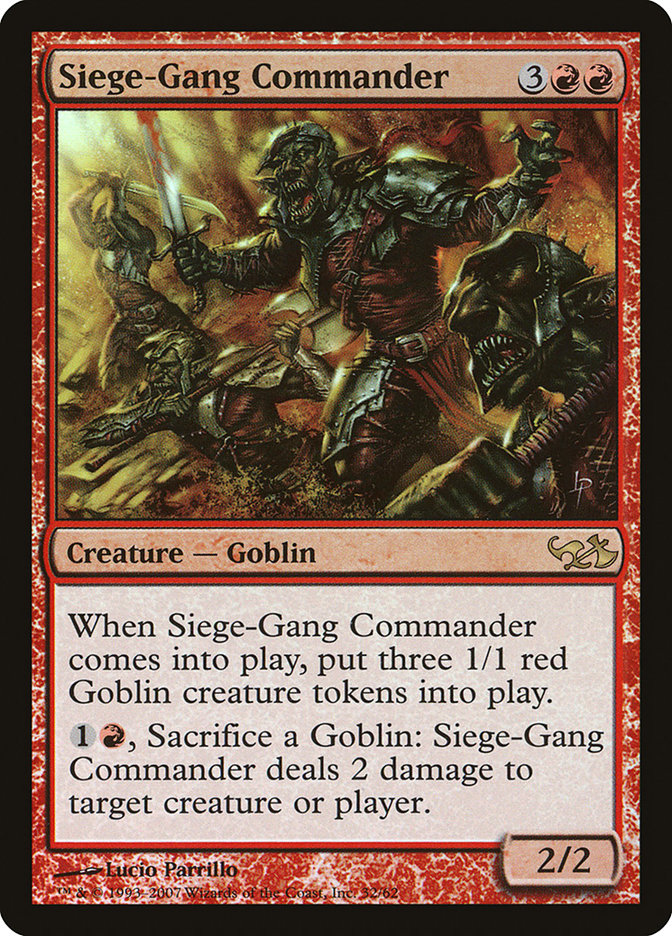 Siege-Gang Commander [Duel Decks: Elves vs. Goblins] | Yard's Games Ltd