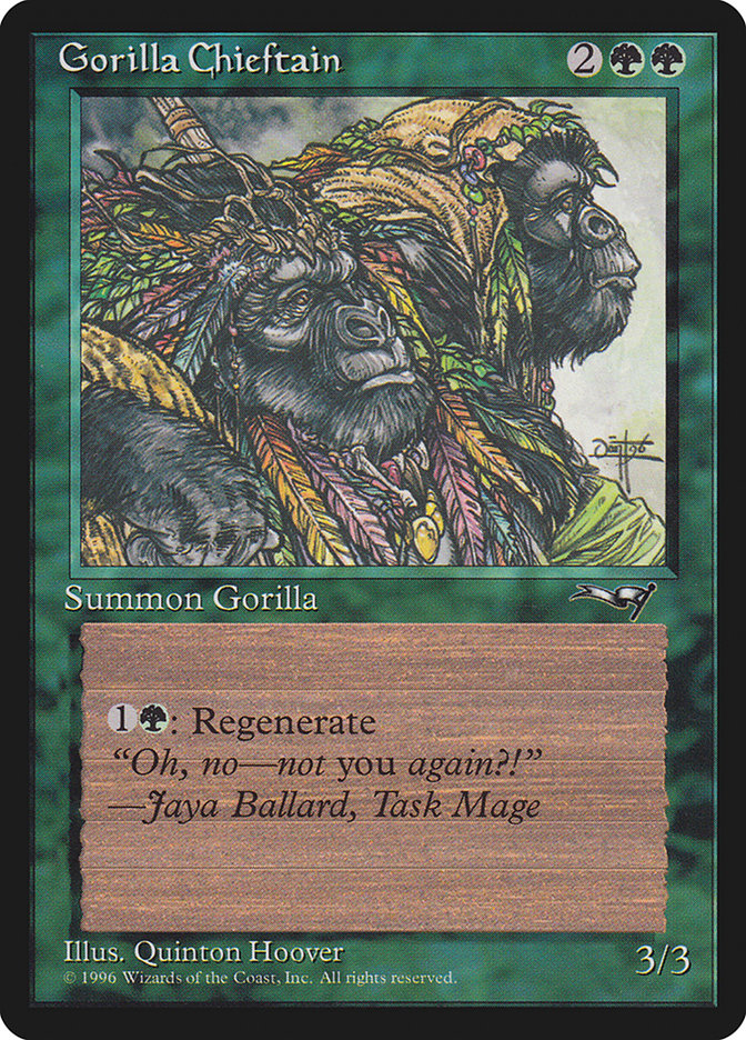 Gorilla Chieftain (Two Gorilla Art) [Alliances] | Yard's Games Ltd