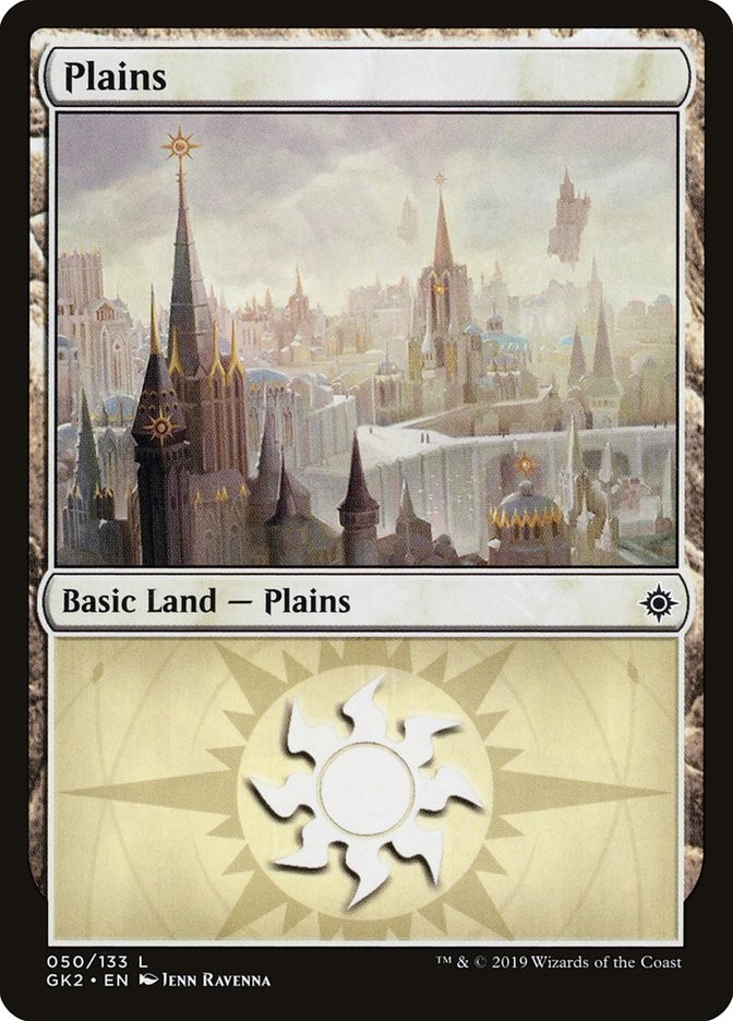 Plains (50) [Ravnica Allegiance Guild Kit] | Yard's Games Ltd