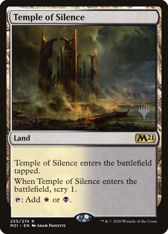 Temple of Silence (Promo Pack) [Core Set 2021 Promos] | Yard's Games Ltd
