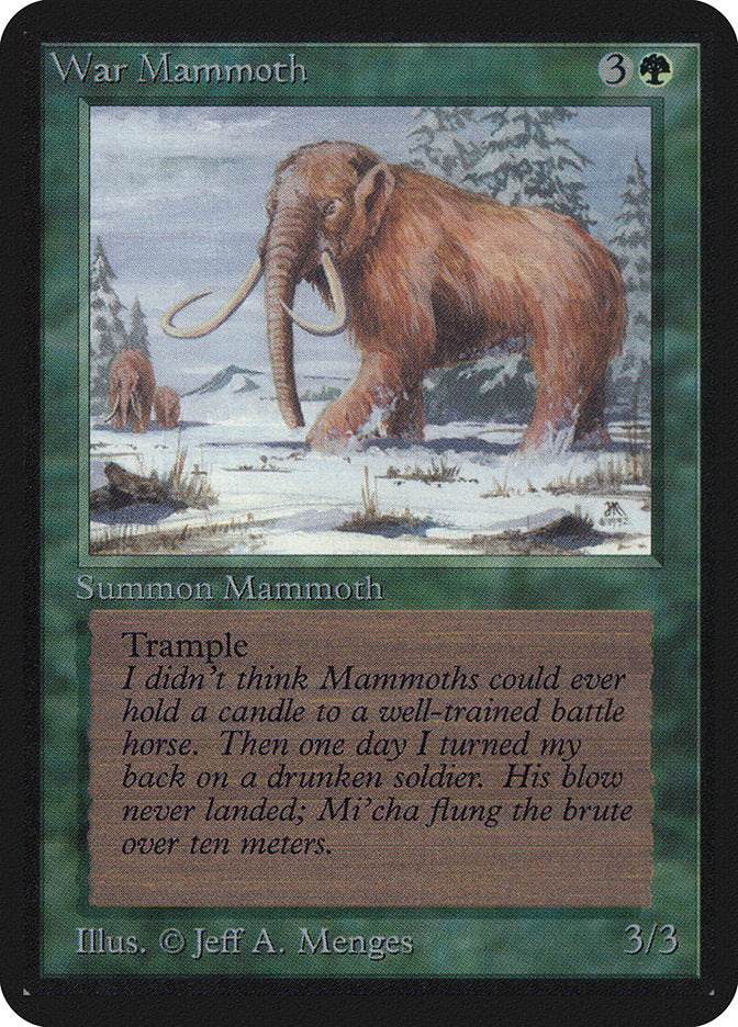War Mammoth [Alpha Edition] | Yard's Games Ltd