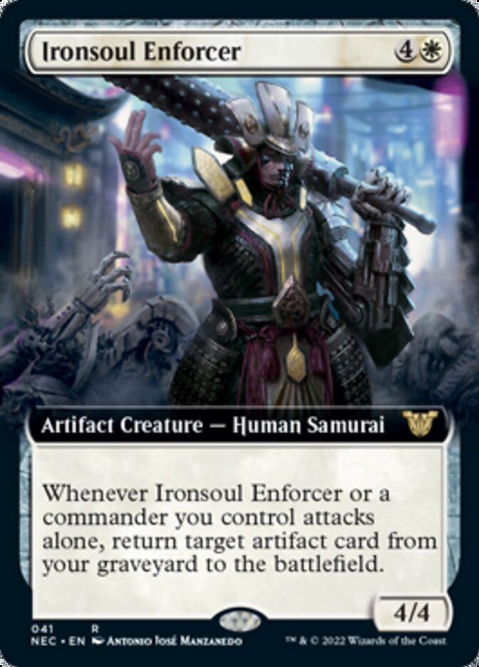 Ironsoul Enforcer (Extended Art) [Kamigawa: Neon Dynasty Commander] | Yard's Games Ltd