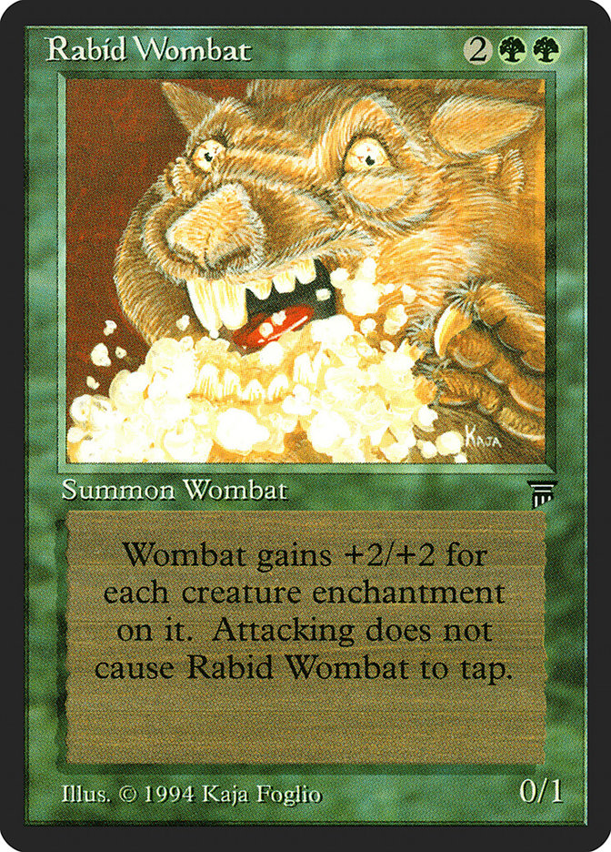 Rabid Wombat [Legends] | Yard's Games Ltd
