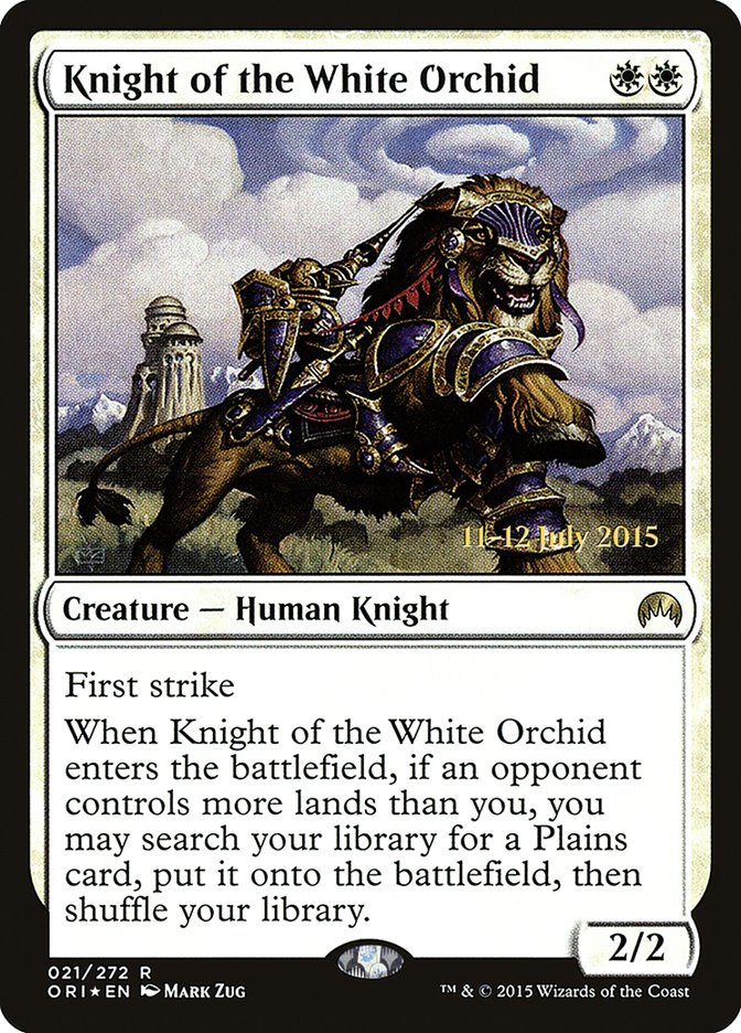 Knight of the White Orchid [Magic Origins Prerelease Promos] | Yard's Games Ltd