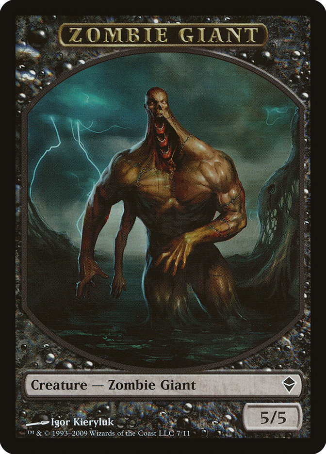 Zombie Giant Token [Zendikar Tokens] | Yard's Games Ltd