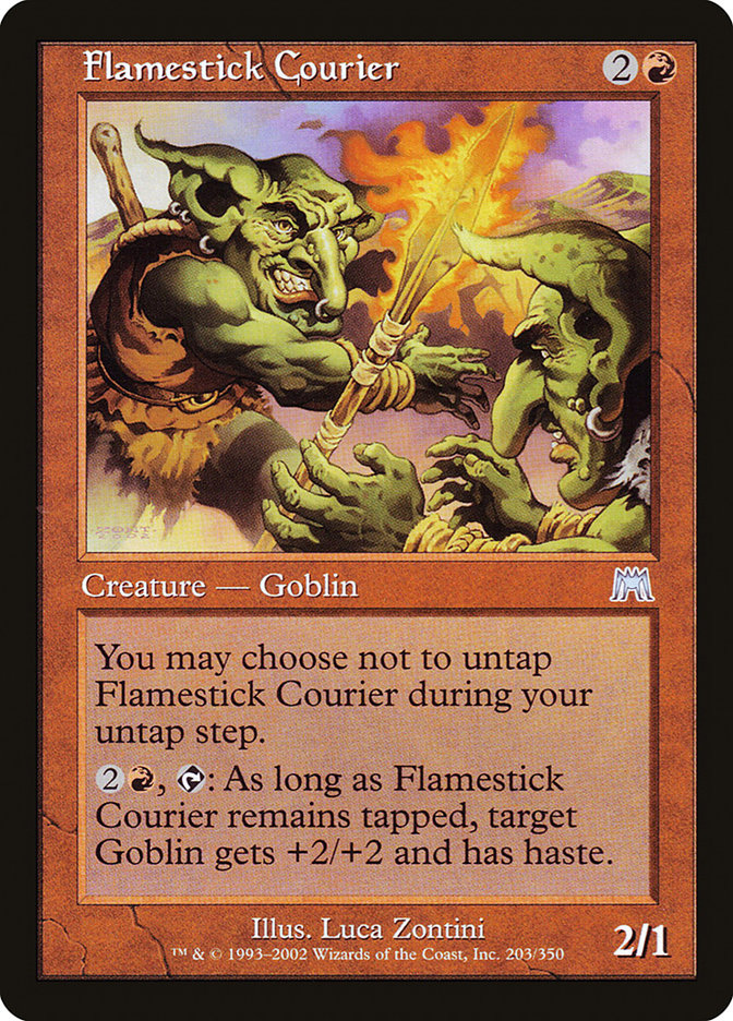 Flamestick Courier [Onslaught] | Yard's Games Ltd