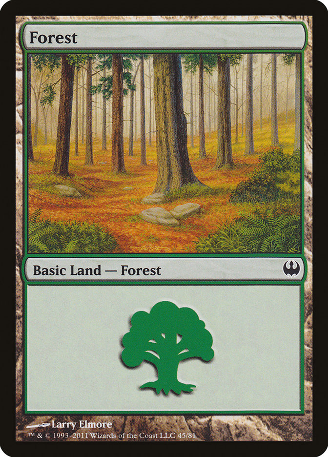 Forest (45) [Duel Decks: Knights vs. Dragons] | Yard's Games Ltd