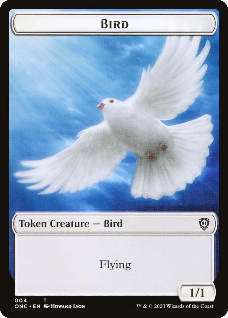 Bird // Cat Double-Sided Token [Phyrexia: All Will Be One Commander Tokens] | Yard's Games Ltd