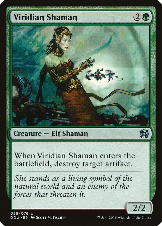 Viridian Shaman [Duel Decks: Elves vs. Inventors] | Yard's Games Ltd