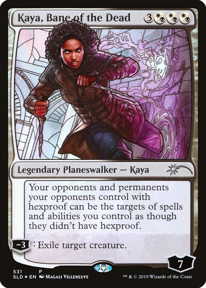 Kaya, Bane of the Dead (Stained Glass) [Secret Lair Drop Promos] | Yard's Games Ltd