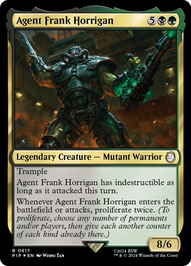 Agent Frank Horrigan (Surge Foil) [Fallout] | Yard's Games Ltd