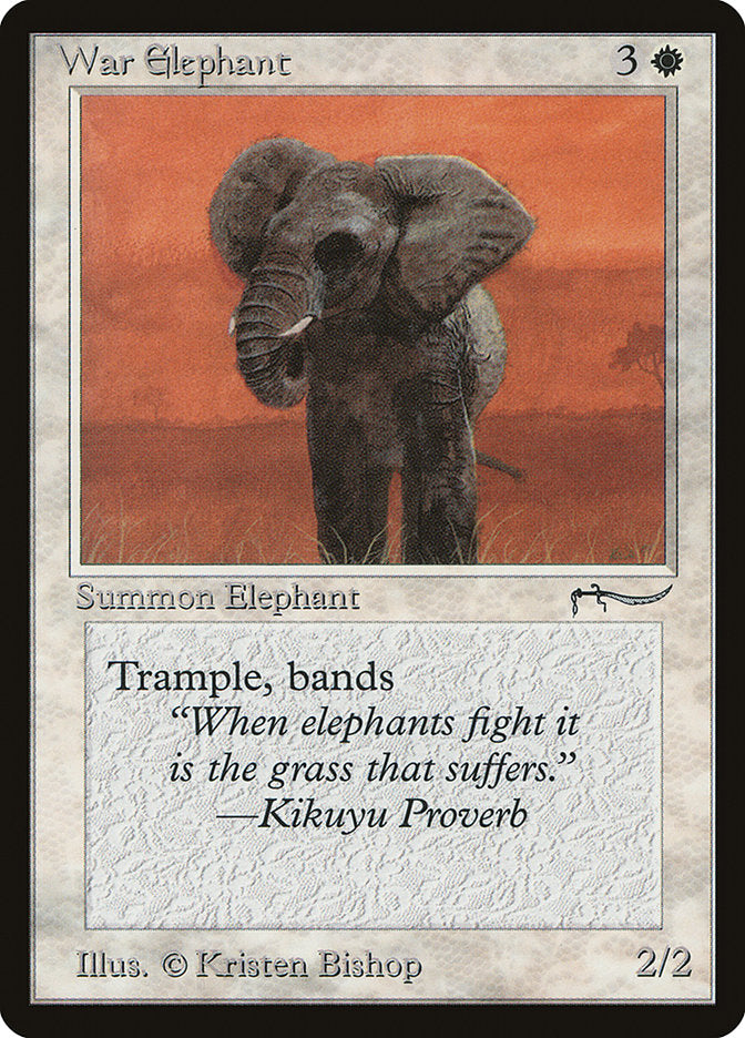 War Elephant (Light Mana Cost) [Arabian Nights] | Yard's Games Ltd