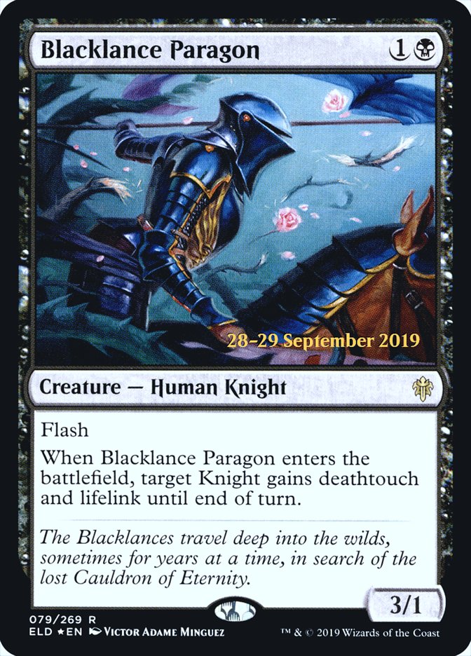Blacklance Paragon [Throne of Eldraine Prerelease Promos] | Yard's Games Ltd