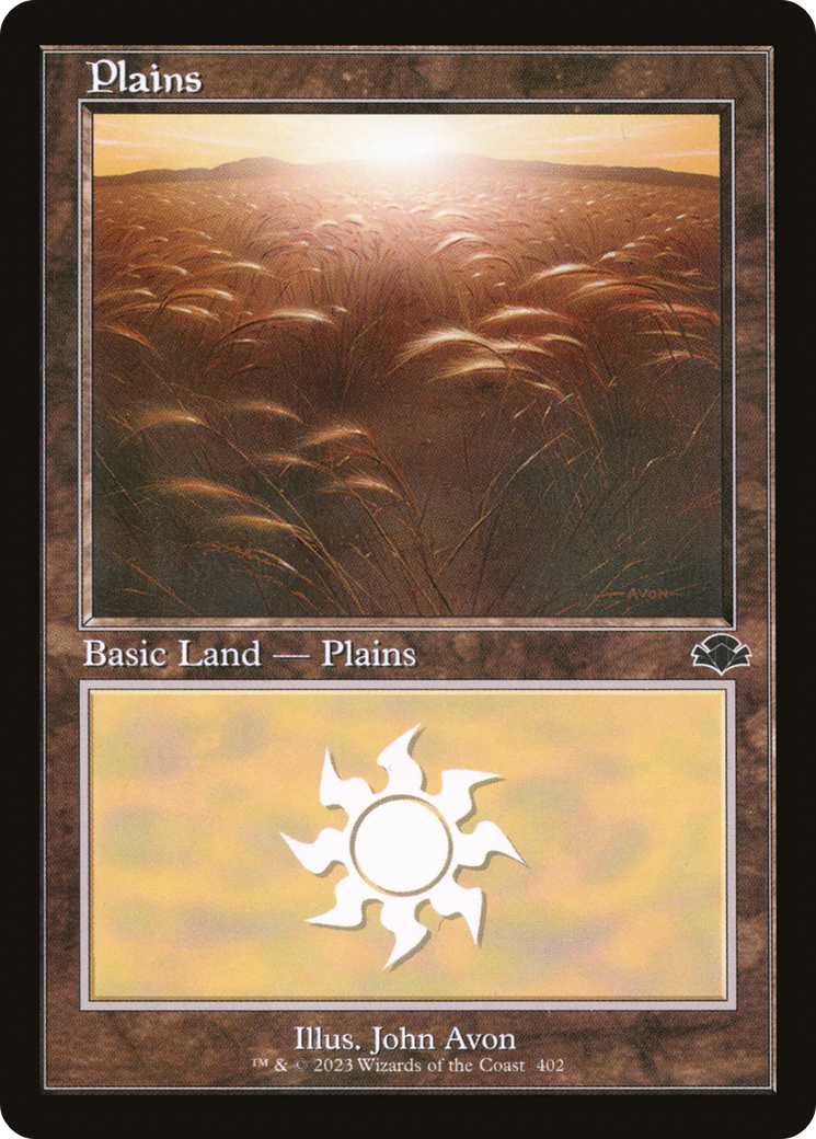 Plains (402) (Retro) [Dominaria Remastered] | Yard's Games Ltd