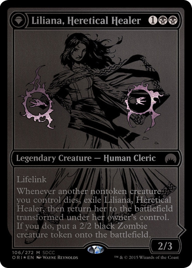 Liliana, Heretical Healer // Liliana, Defiant Necromancer [San Diego Comic-Con 2015] | Yard's Games Ltd