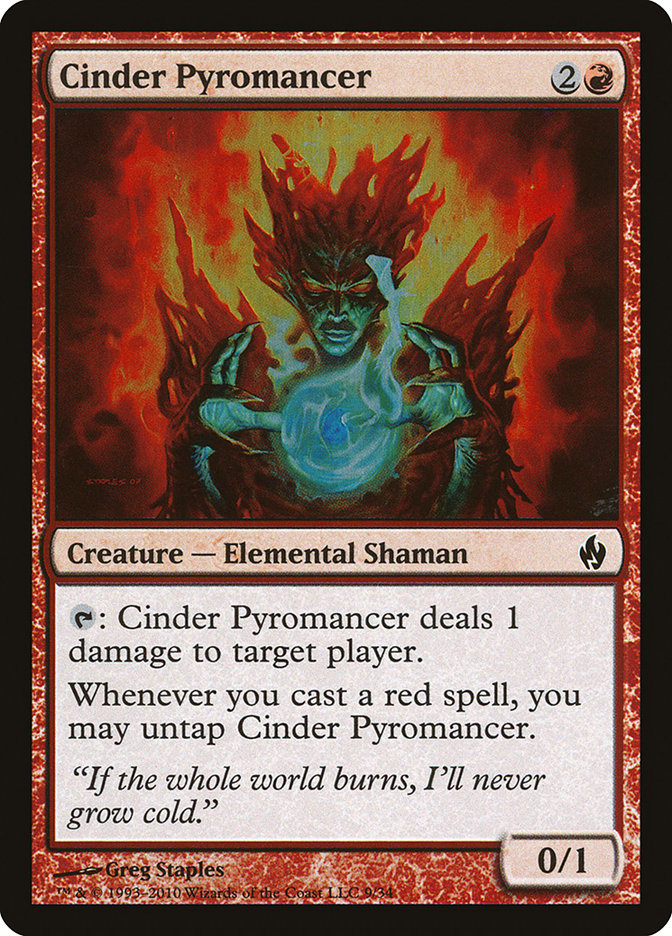 Cinder Pyromancer [Premium Deck Series: Fire and Lightning] | Yard's Games Ltd
