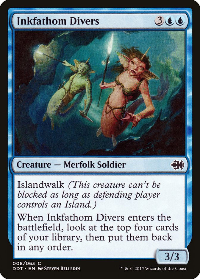 Inkfathom Divers [Duel Decks: Merfolk vs. Goblins] | Yard's Games Ltd