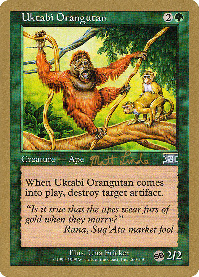 Uktabi Orangutan (Matt Linde) (SB) [World Championship Decks 1999] | Yard's Games Ltd