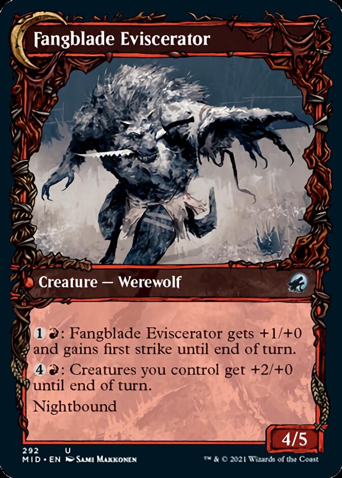 Fangblade Brigand // Fangblade Eviscerator (Showcase Equinox) [Innistrad: Midnight Hunt] | Yard's Games Ltd