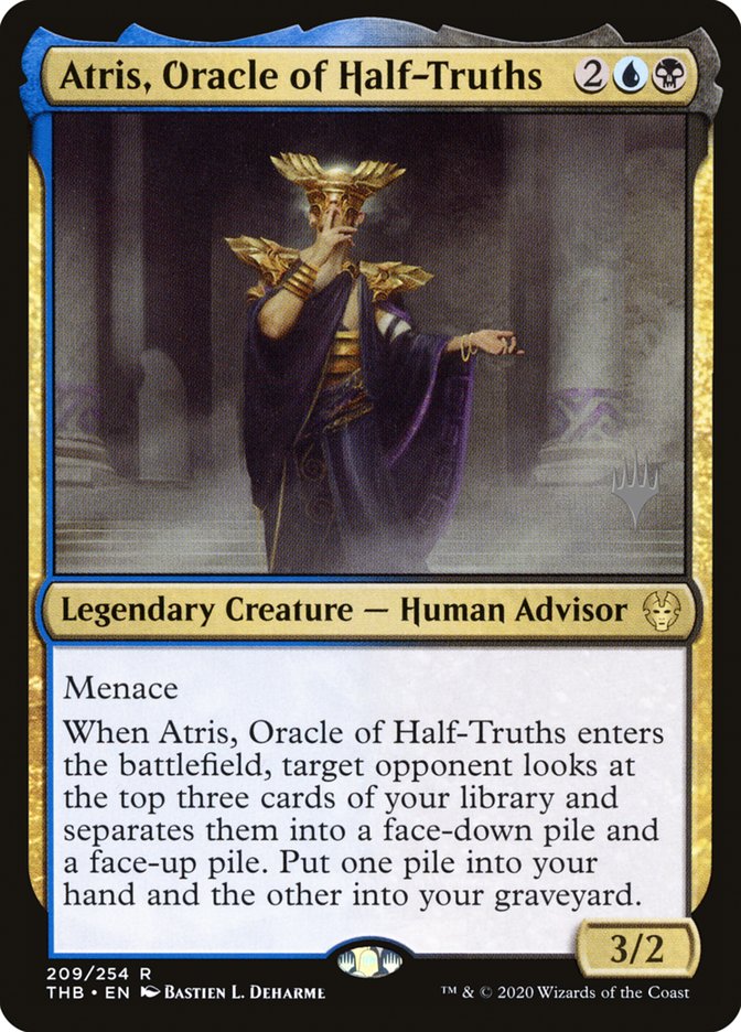 Atris, Oracle of Half-Truths (Promo Pack) [Theros Beyond Death Promos] | Yard's Games Ltd