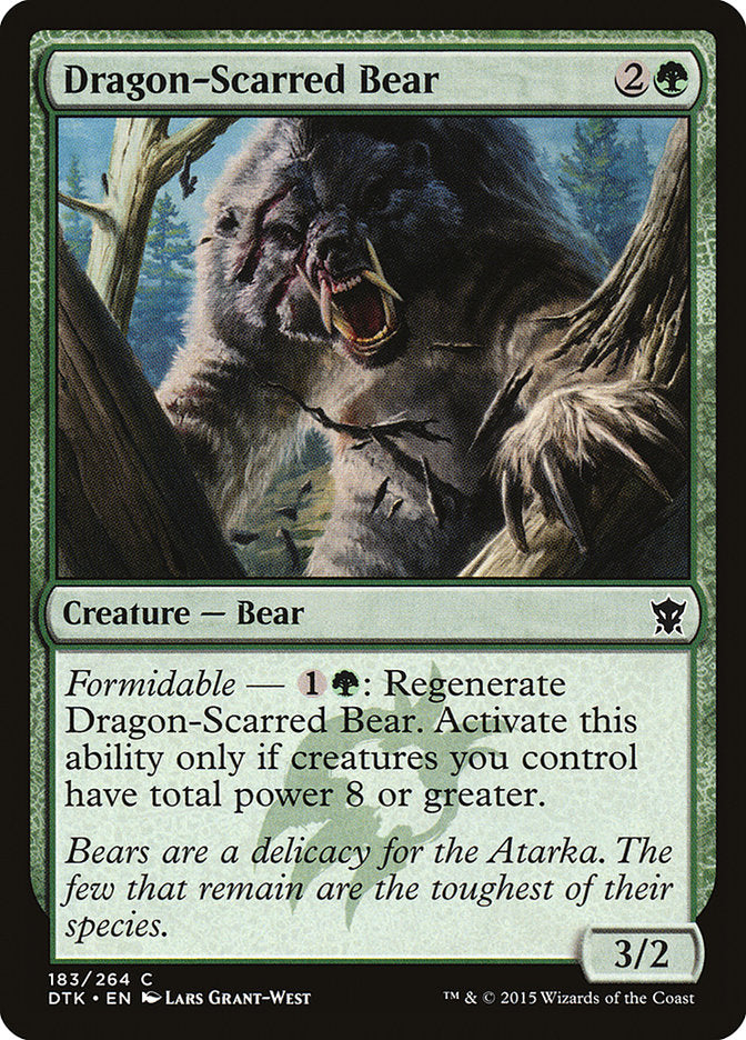 Dragon-Scarred Bear [Dragons of Tarkir] | Yard's Games Ltd