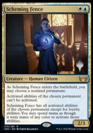 Scheming Fence (Promo Pack) [Streets of New Capenna Promos] | Yard's Games Ltd